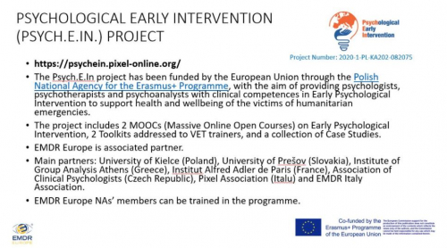 Psych.E.In. at the EMDR Europe Association Board