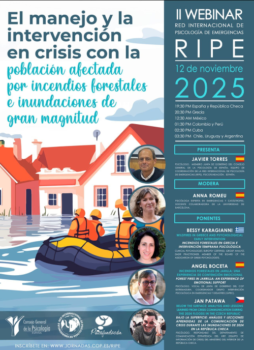 Webinar RED Internacional de Psicologia de Emergencias